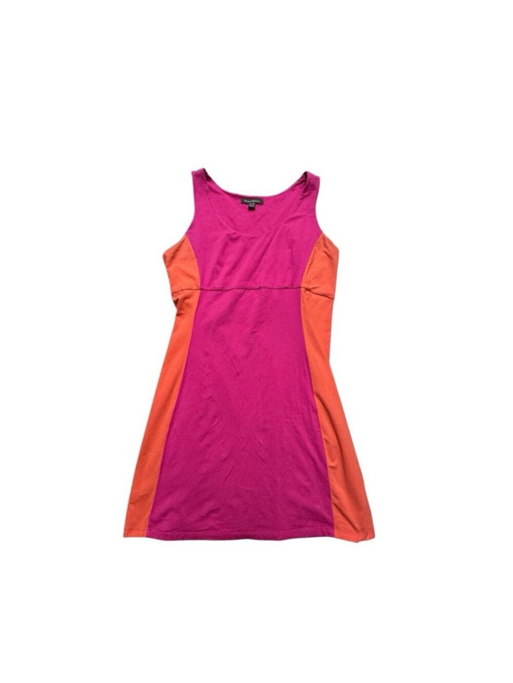 Tommy Bahama Colorblock Dress XL Pink Orange Sleeveless Stretch